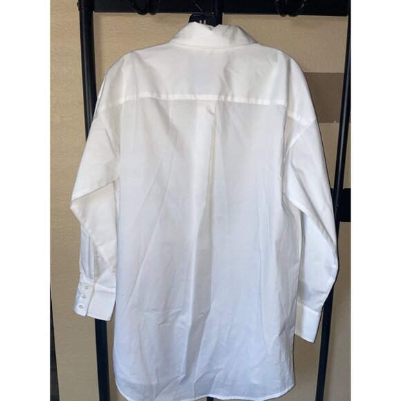 J.Mclaughlin Flannery Button Down Tunic size M NWT White - Picture 6 of 6